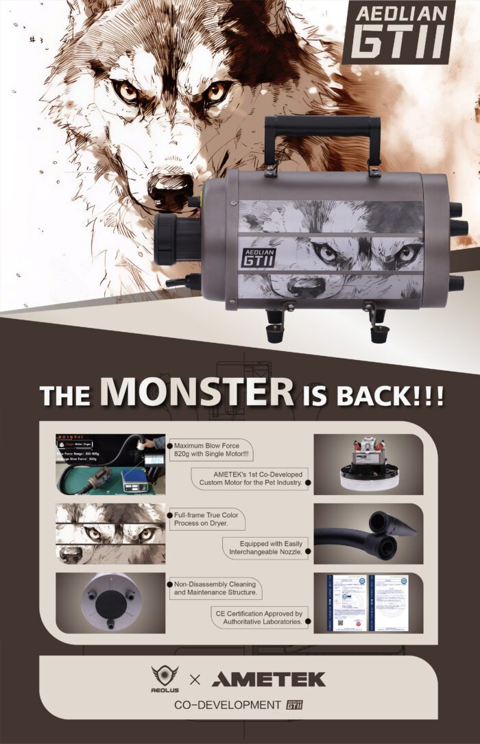 AEOLUS NEW MONSTER 2800W, Silver, Jalusta+Suutinputki - Image 5