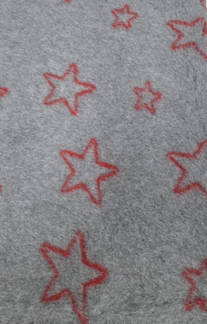 VET BEDDING, Harmaa, punainen tähti