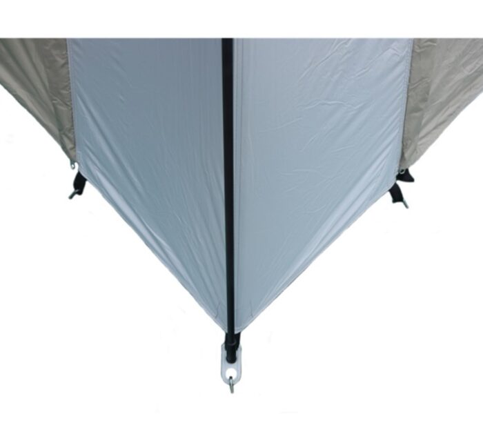 4-ovinen näyttelyteltta 3m x 3m, Khaki-Harmaa - Image 6