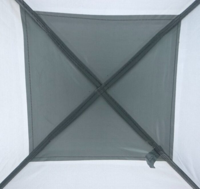 4-ovinen näyttelyteltta 3m x 3m, Khaki-Harmaa - Image 7