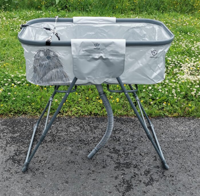AEOLUS Kokoontaittuva matka-allas, Harmaa, max. 60kg - Image 2