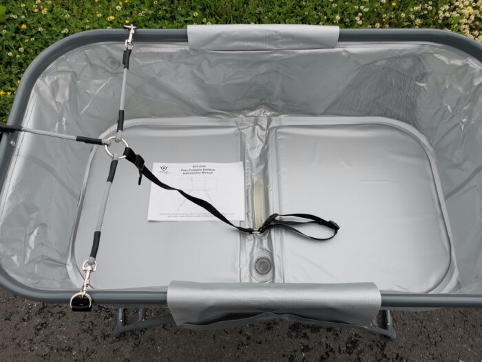 AEOLUS Kokoontaittuva matka-allas, Harmaa, max. 60kg - Image 7