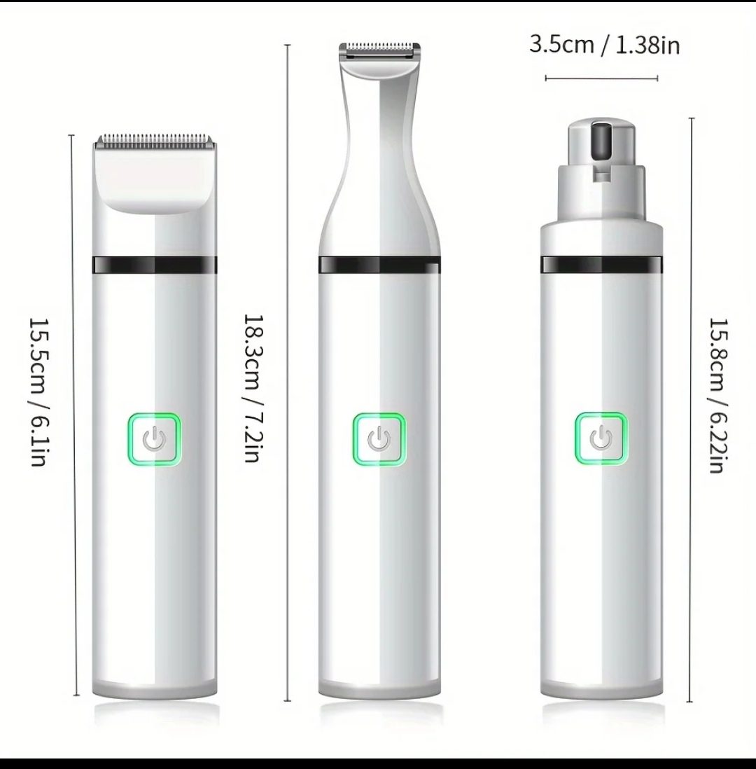 Kynsi- ja Minitrimmeri 4 in 1, Valkoinen