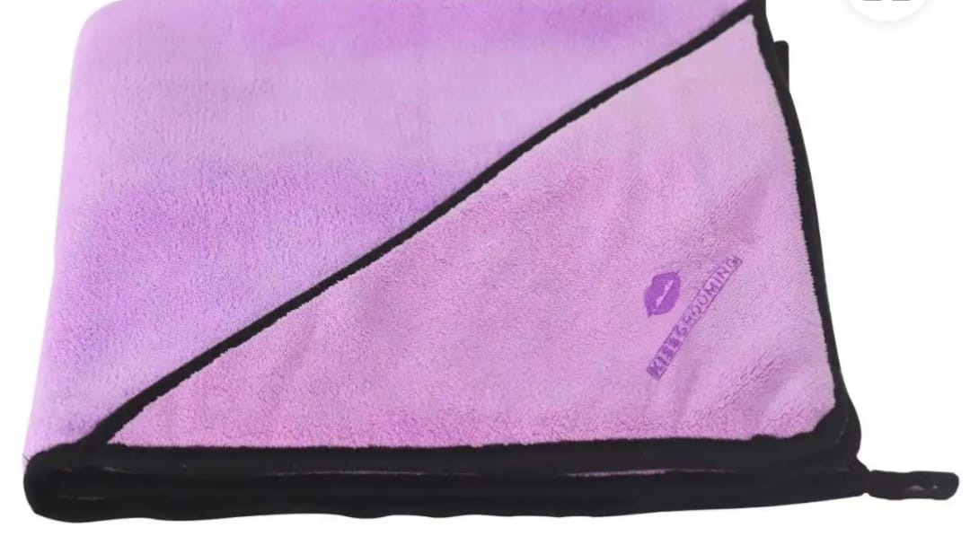 KISS Mikrokuitupyyhe, lila-harmaa, 90*60cm