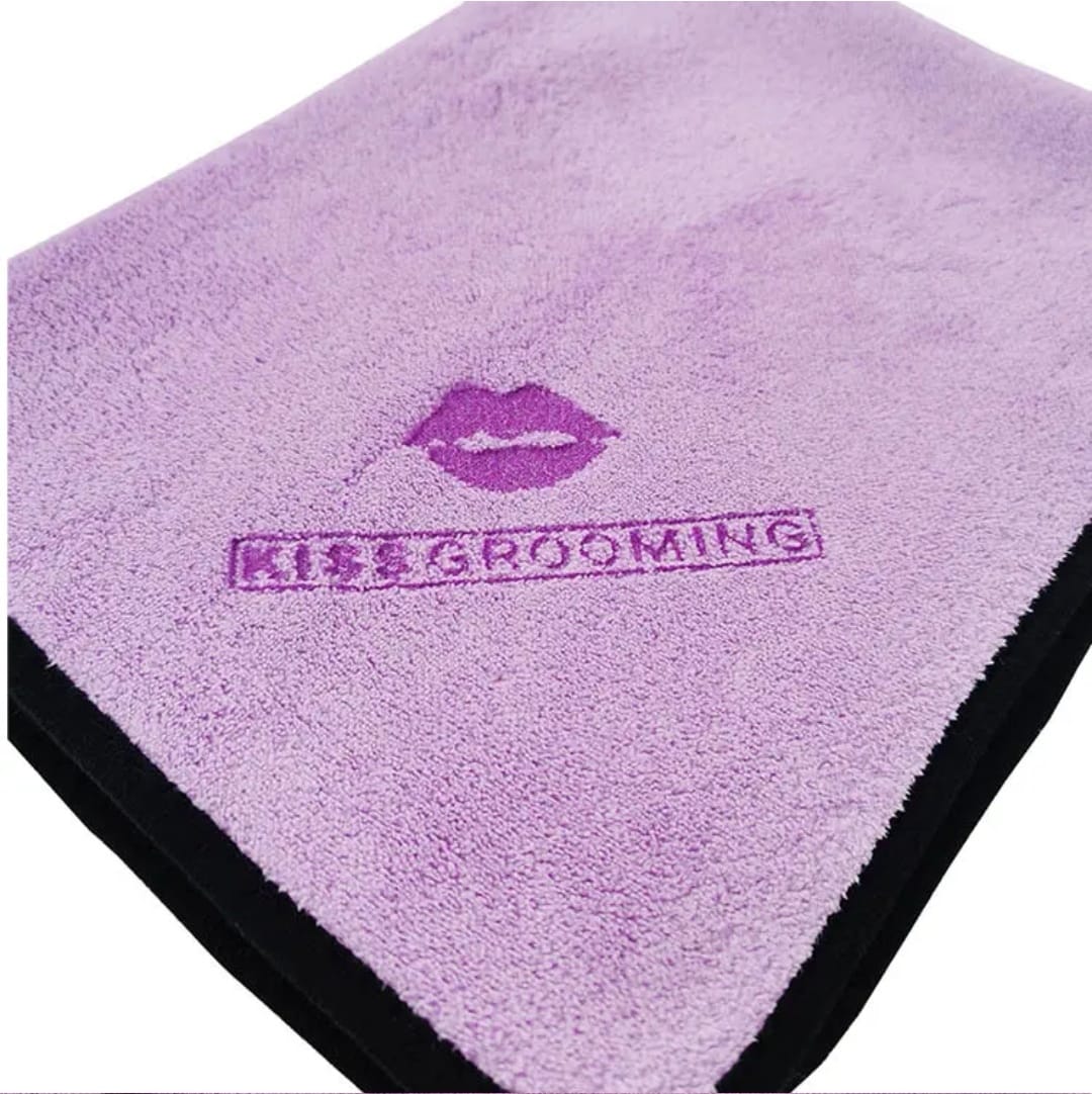 KISS Mikrokuitupyyhe, lila-harmaa, 120*80cm