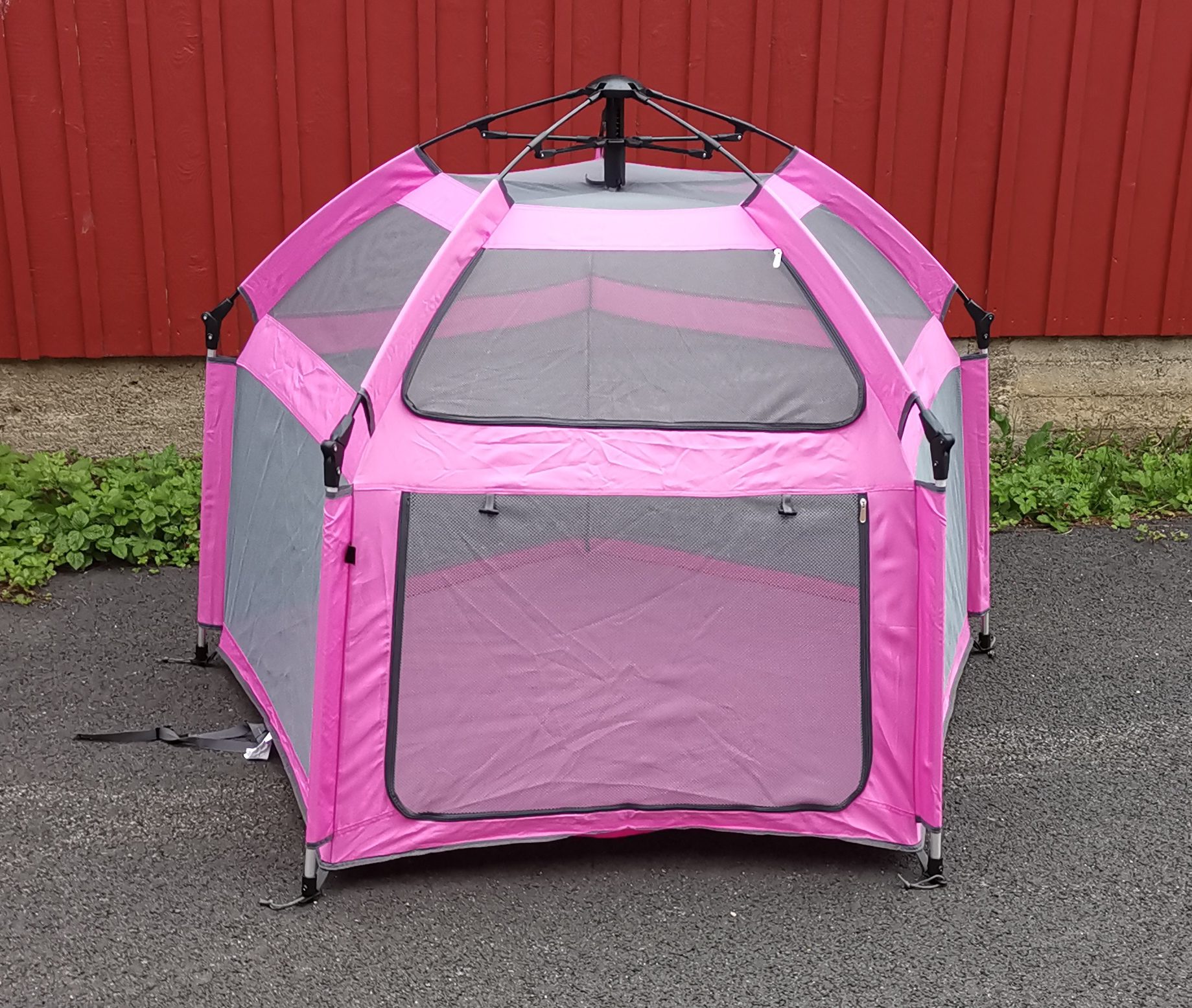 5-kulmio pikateltta lemmikeille, L-koko, 145cm*95cm(h), Pink