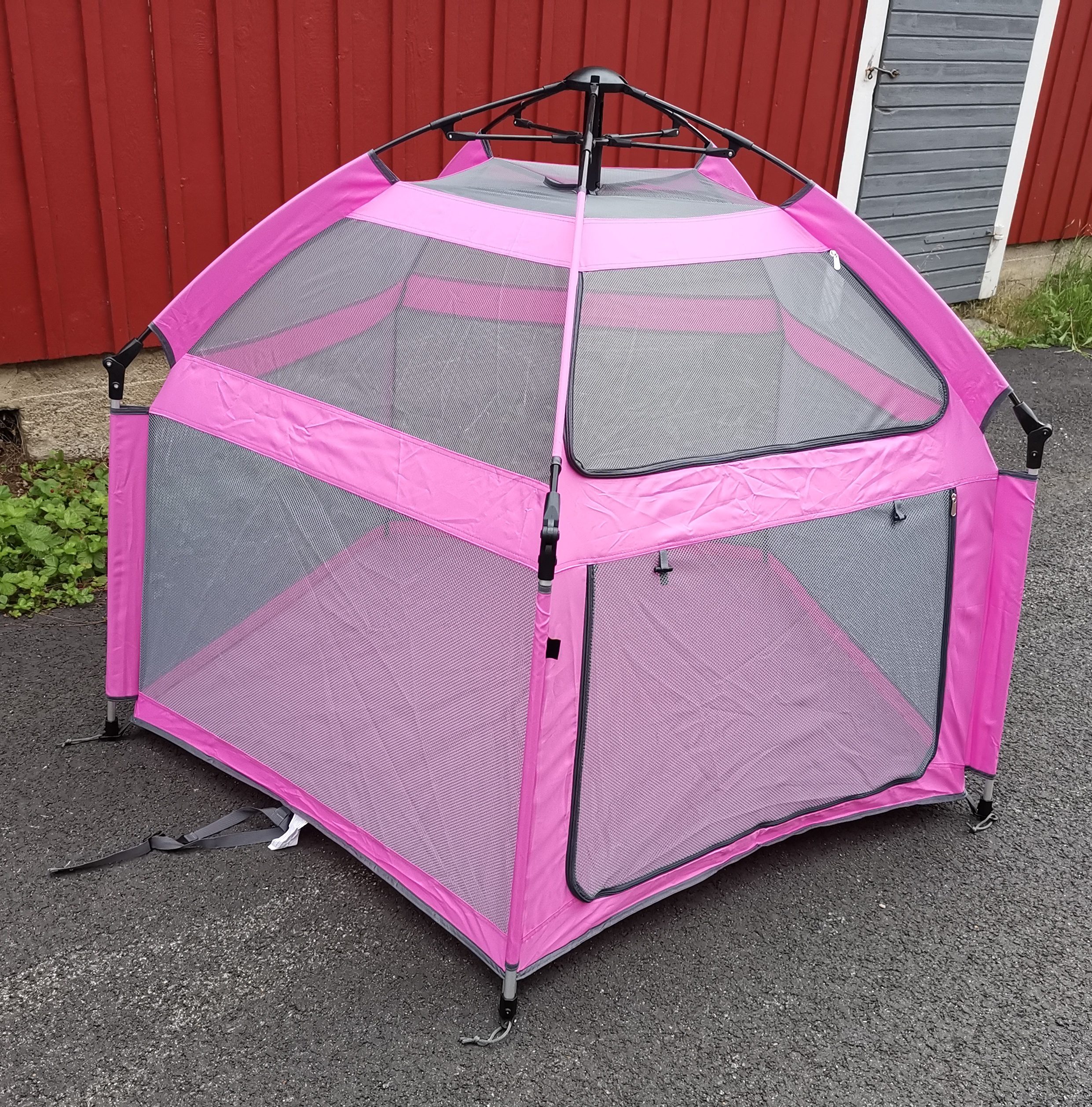 5-kulmio pikateltta lemmikeille, L-koko, 145cm*95cm(h), Pink - Image 2