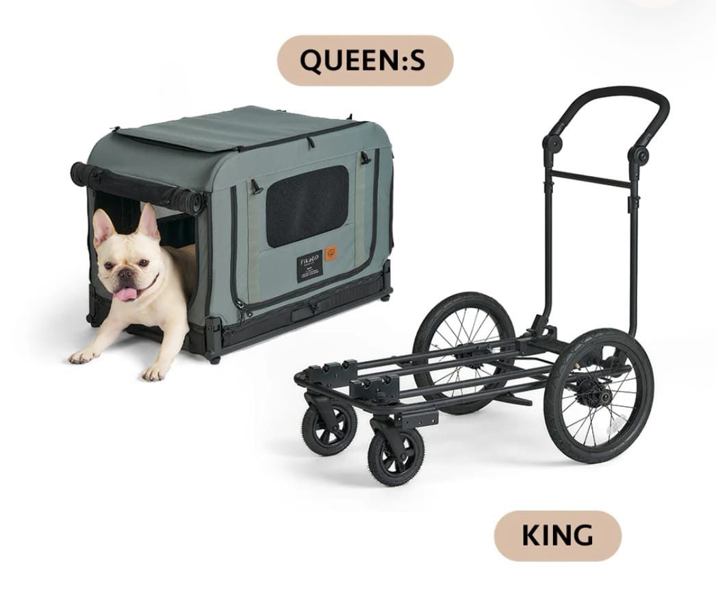 FikaGo KING-työntöalusta & vihreä QUEEN-multicabin-S - Image 3