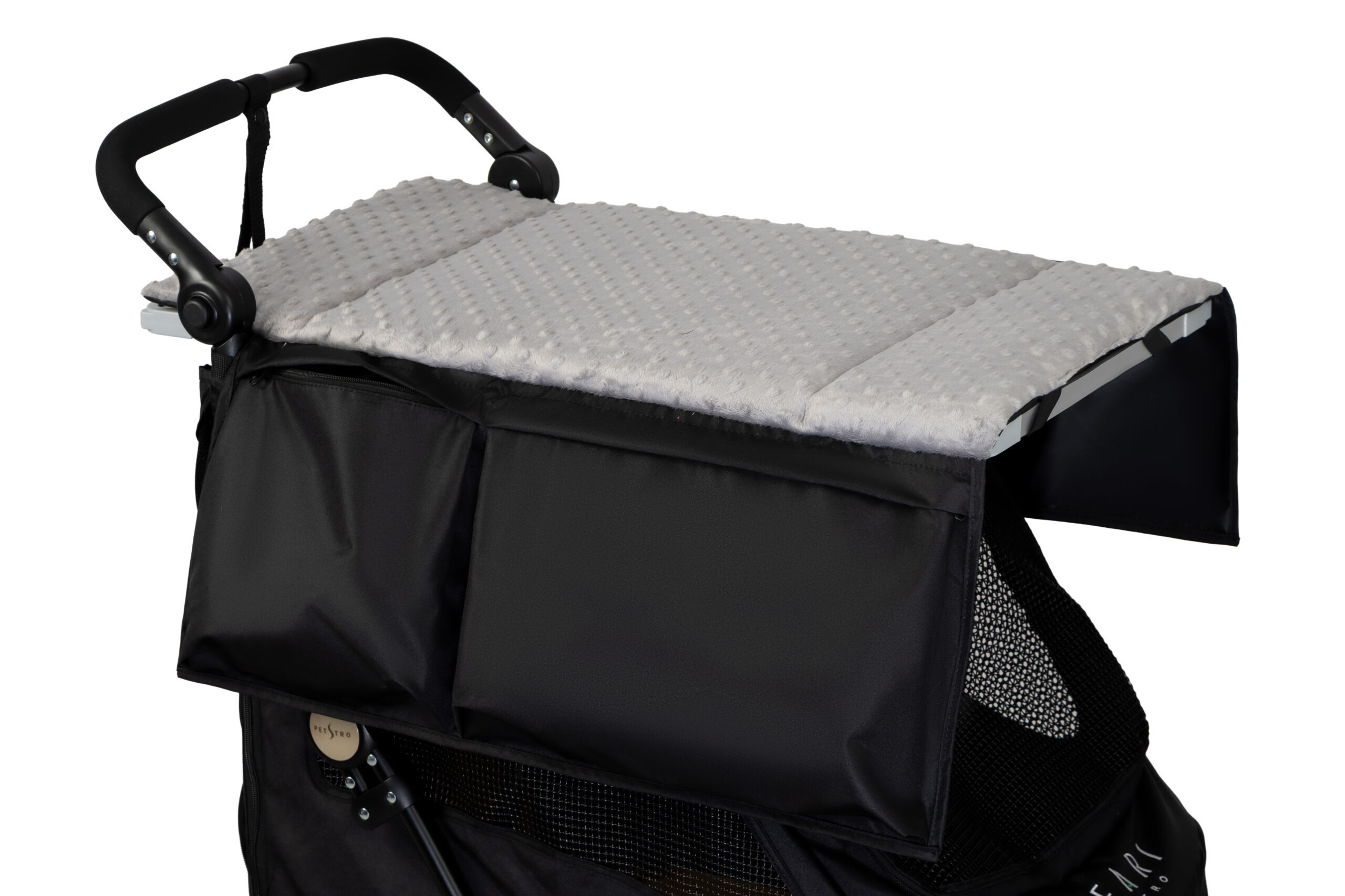 Petstro Trimmipöydän Soft Mat-matto taskuilla, harmaa