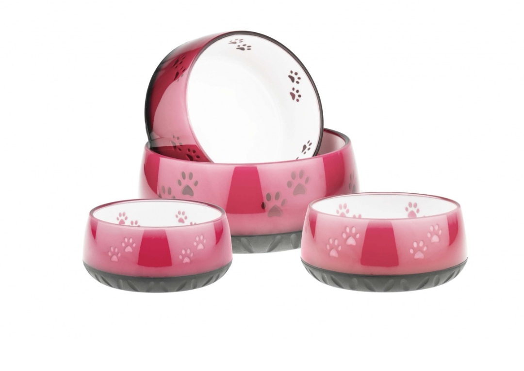 Ruoka- ja vesikuppi, 330ml, Pink Greippi